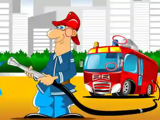 Jwèt Fire Trucks Differences sou entènèt