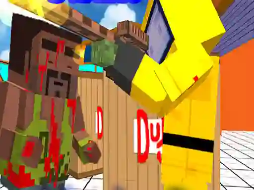 Jwèt Combat Blocky Strike sou entènèt