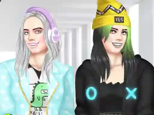 Jwèt Billie Eilish Makeover sou entènèt