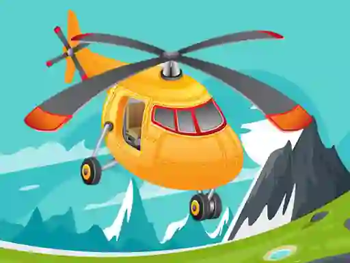 Jwèt Helicopter Jigsaw sou entènèt