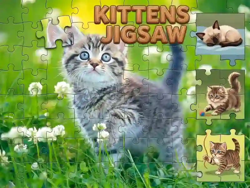 Jwèt Kittens Jigsaw sou entènèt