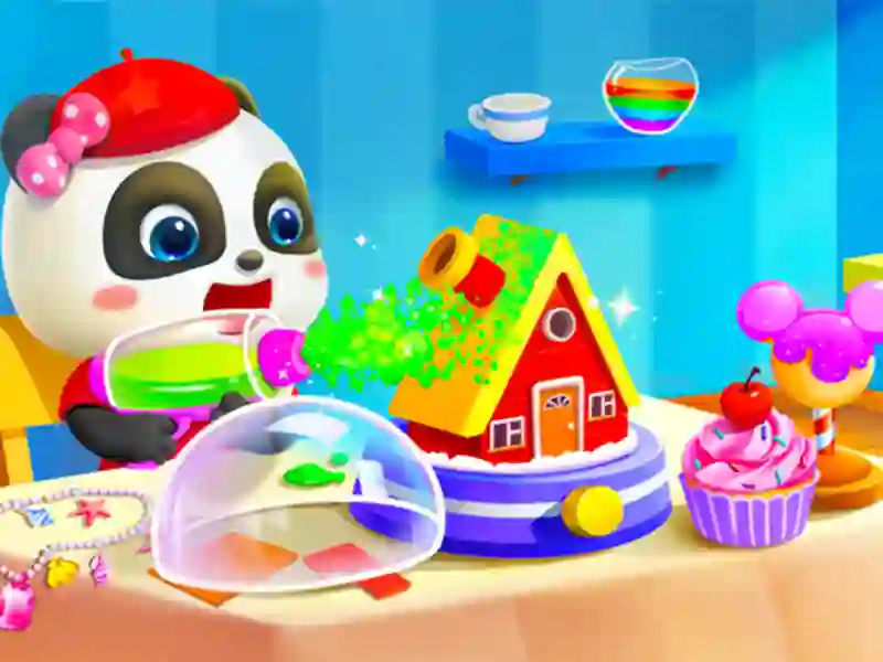Jwèt Baby Panda Kids Crafts DIY sou entènèt