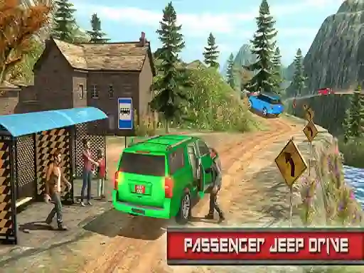 Jwèt Jeep Passeger Offroad Mountain Simulation Game sou entènèt