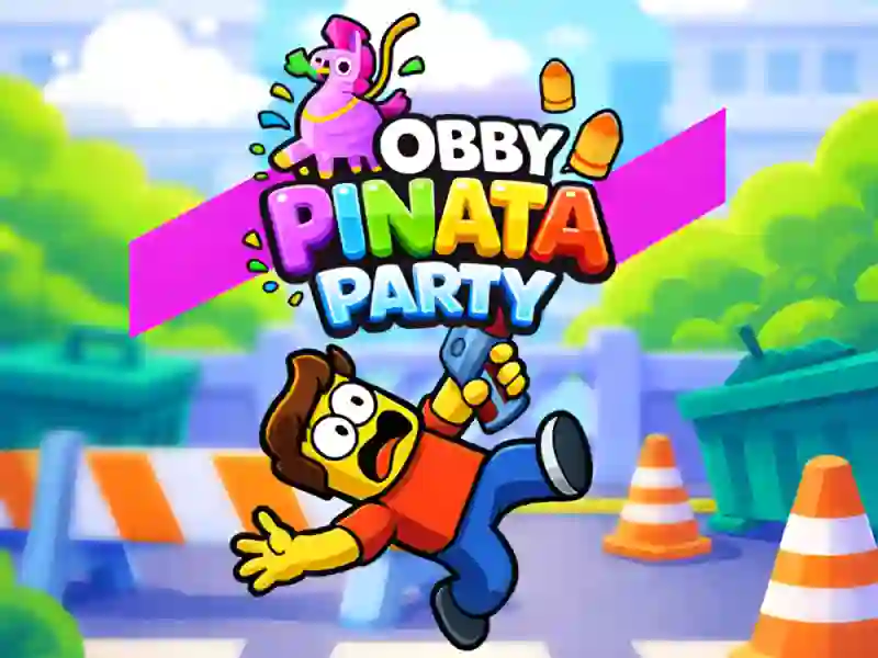 Jwèt Obby Pinata Party sou entènèt