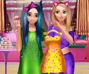 Jwèt BFFs PJ Party sou entènèt