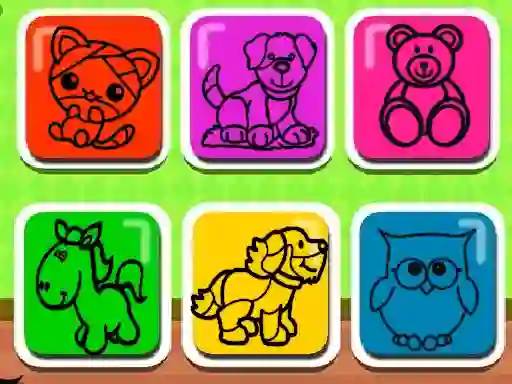 Jwèt Easy Kids Coloring Game sou entènèt