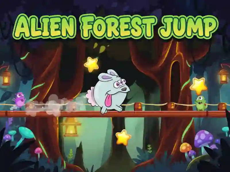 Jwèt Alien Forest Jump sou entènèt