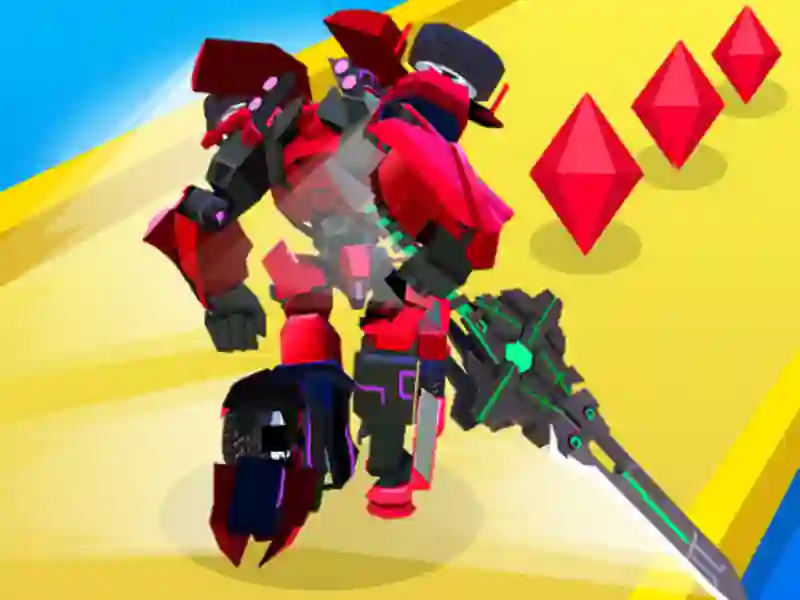 Jwèt Robot Runner Fight sou entènèt