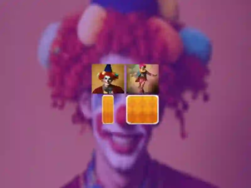 Jwèt Clown Memory Match sou entènèt