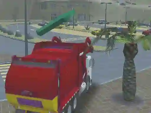 Jwèt Island Clean Truck Garbage Sim sou entènèt