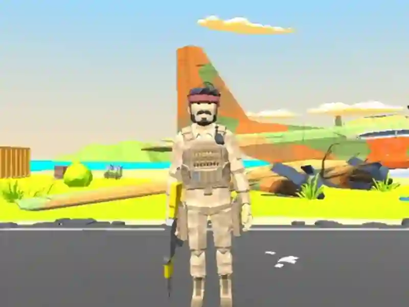 Jwèt Commando Arcade Shooter sou entènèt
