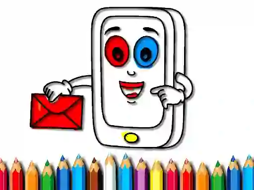 Jwèt Mobile Phone Coloring Book sou entènèt
