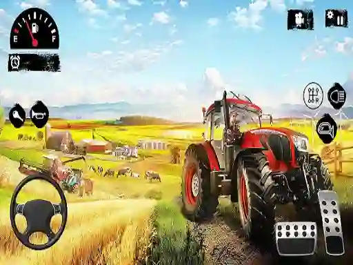 Jwèt Offroad Tractor Farmer Simulator 2022: Cargo Drive sou entènèt