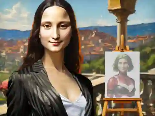 Jwèt Mona Lisa Fashion Experiments sou entènèt