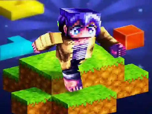 Jwèt Parkour Craft 3D sou entènèt