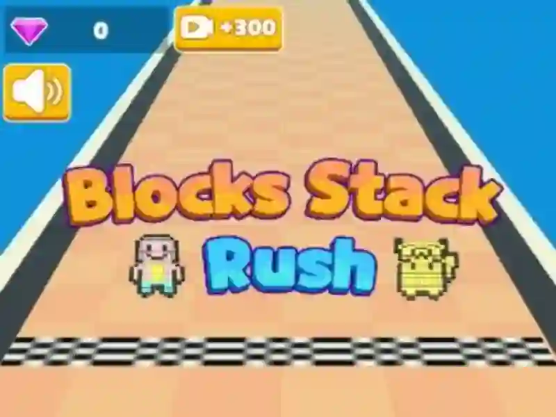 Jwèt Blocks Stack Rush sou entènèt