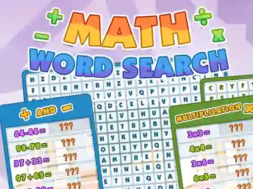Jwèt Math Word Search sou entènèt