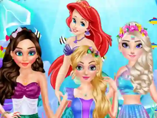 Jwèt Princess Mermaid Style Makeup sou entènèt