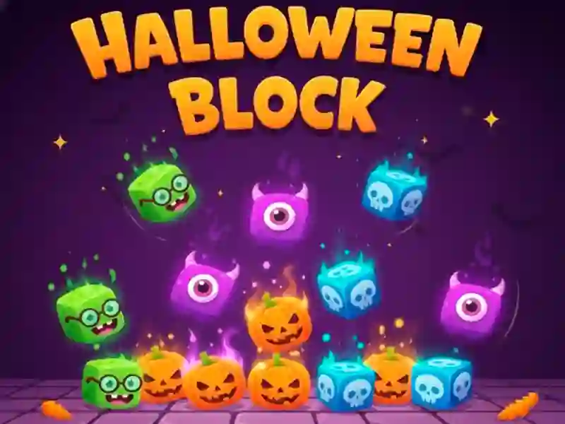 Jwèt Halloween Block sou entènèt