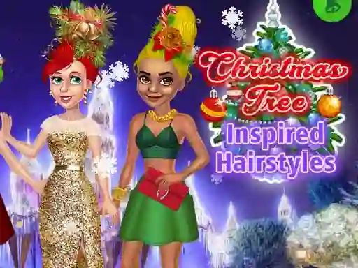 Jwèt Christmas Tree Inspired Hairstyles sou entènèt