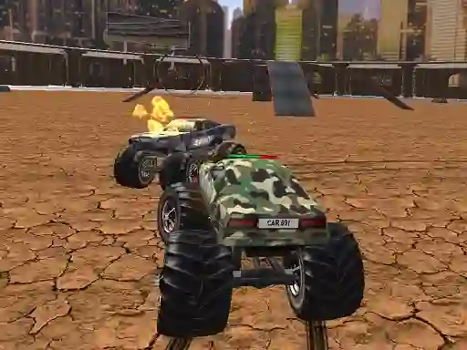 Jwèt Demolition Monster Truck Army sou entènèt