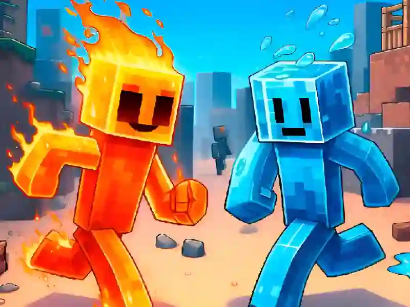Jwèt Fire and Water Stickman sou entènèt