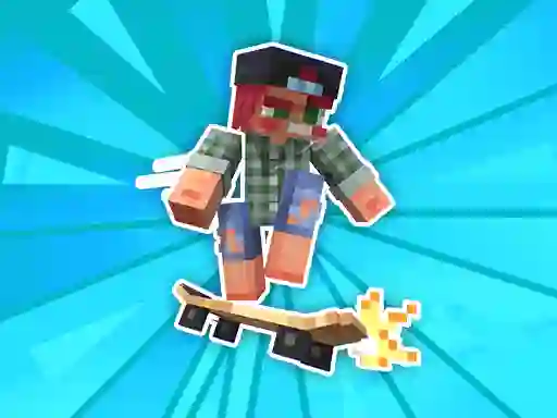 Jwèt Noob and Pro Skateboarding sou entènèt