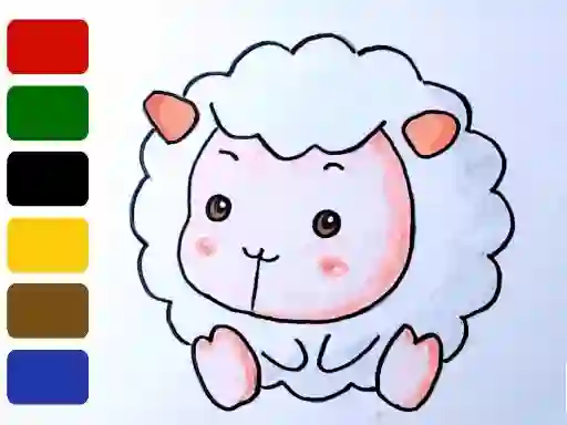 Jwèt Baby sheep ColoringBook sou entènèt