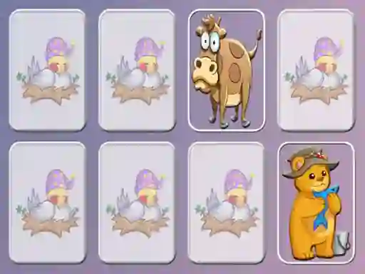Jwèt Animals Cards Match memory game sou entènèt