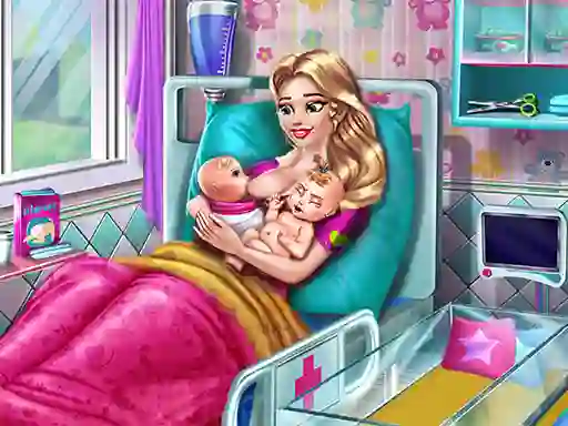 Jwèt Mommy Twins Birth sou entènèt