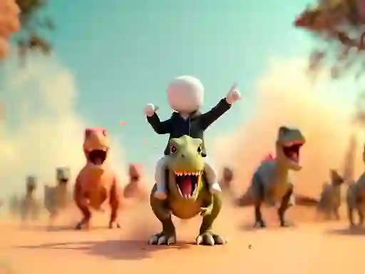 Jwèt Stickman: Dinosaur arena sou entènèt