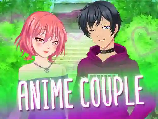 Jwèt Anime Couple Dress Up sou entènèt