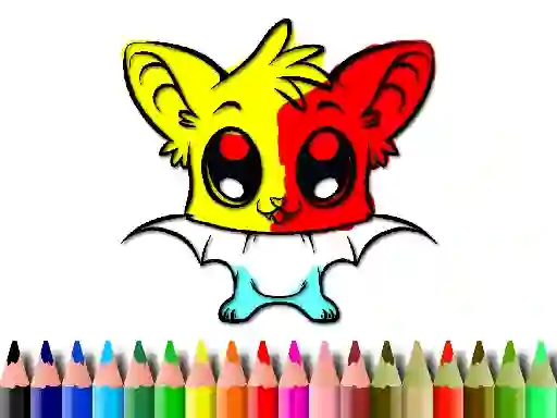 Jwèt Cute Bat Coloring Book sou entènèt