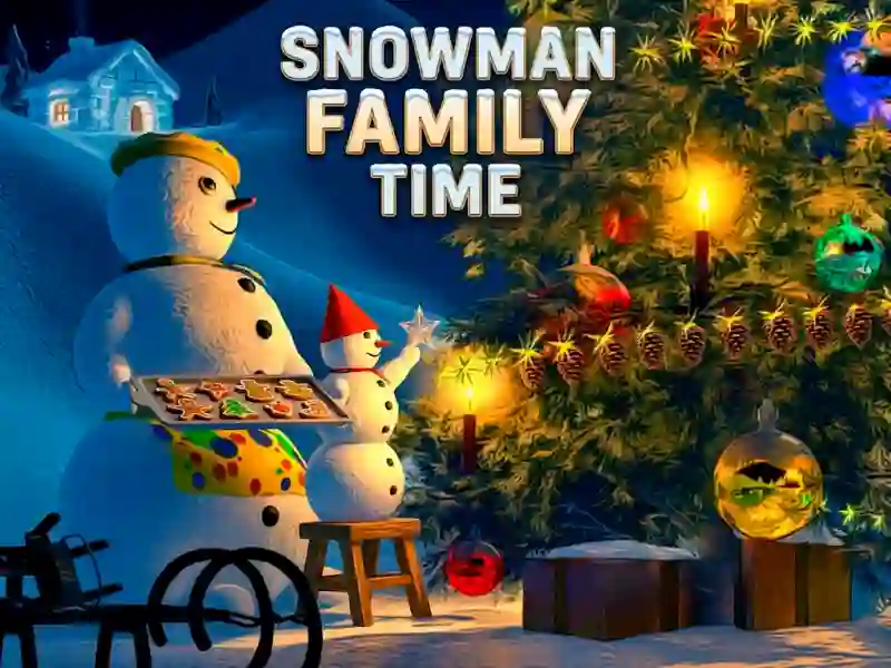 Jwèt Snowman Family Time sou entènèt