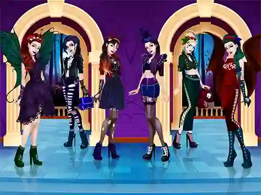 Jwèt Gothic Dress Up sou entènèt