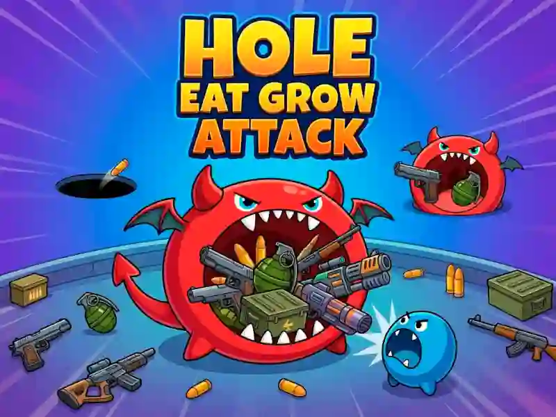 Jwèt Hole Eat Grow Attack sou entènèt