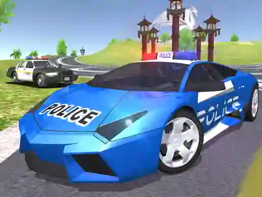 Jwèt Police Car Simulator 3d sou entènèt