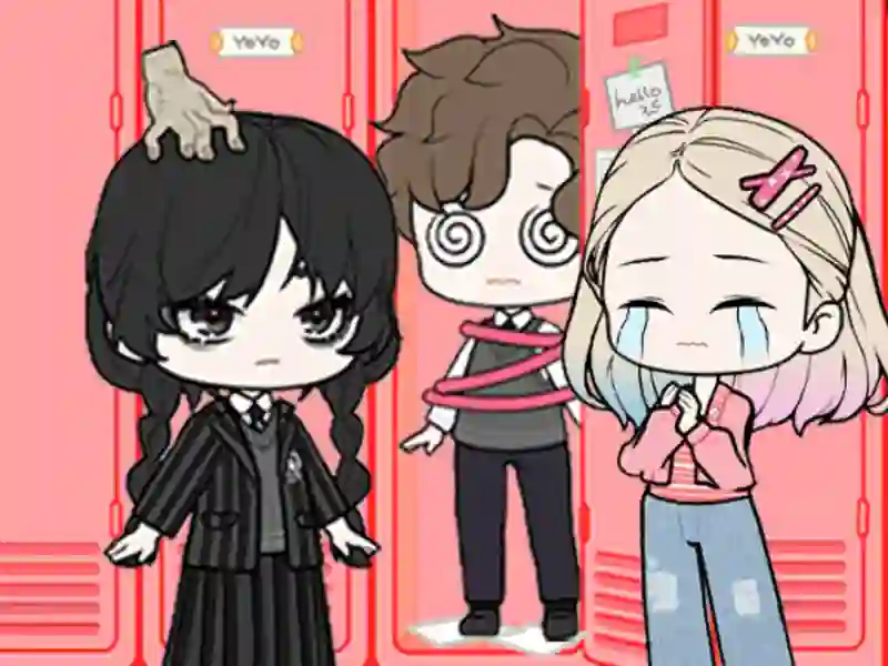 Jwèt School Style Dress Up sou entènèt