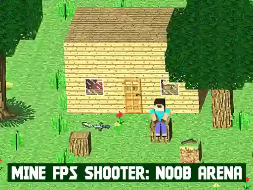Jwèt Mine FPS Shooter: Noob Arena sou entènèt