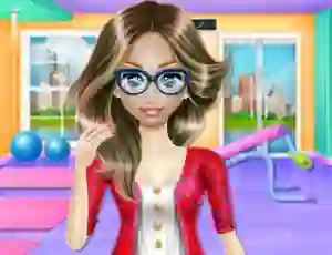 Jwèt Nerdy Girl Fat to Fit sou entènèt