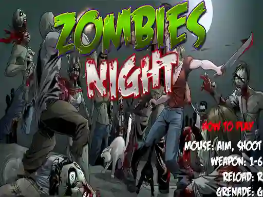 Jwèt Zombies Night sou entènèt