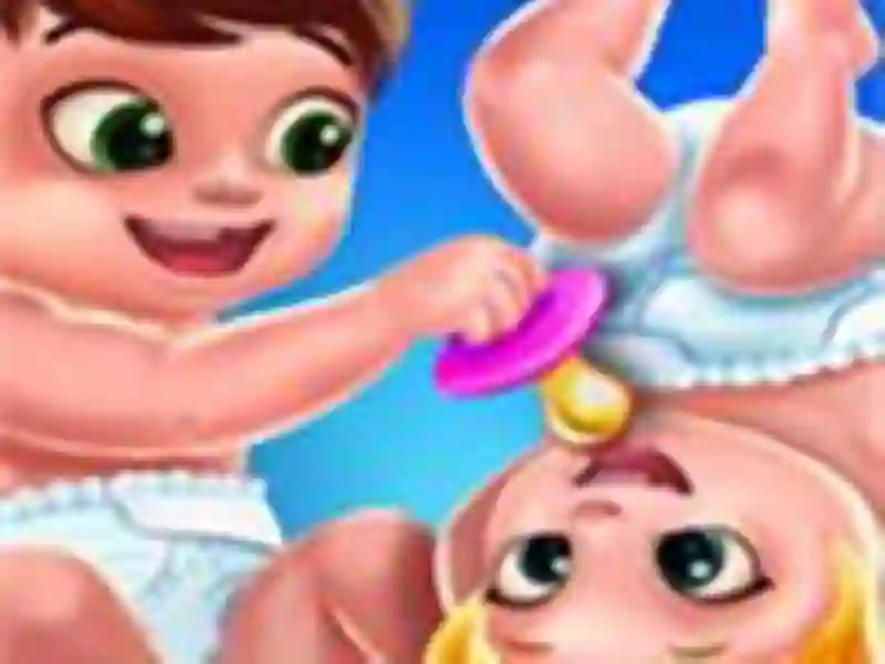 Jwèt Baby Twins Caring Day sou entènèt