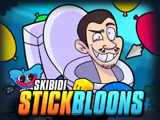 Jwèt Skibidi Stick Bloons sou entènèt
