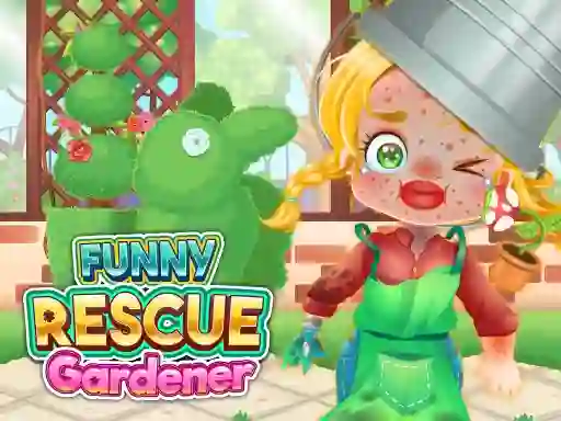 Jwèt Funny Rescue Gardener sou entènèt