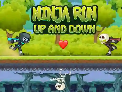 Jwèt Ninja Run Up And Down sou entènèt