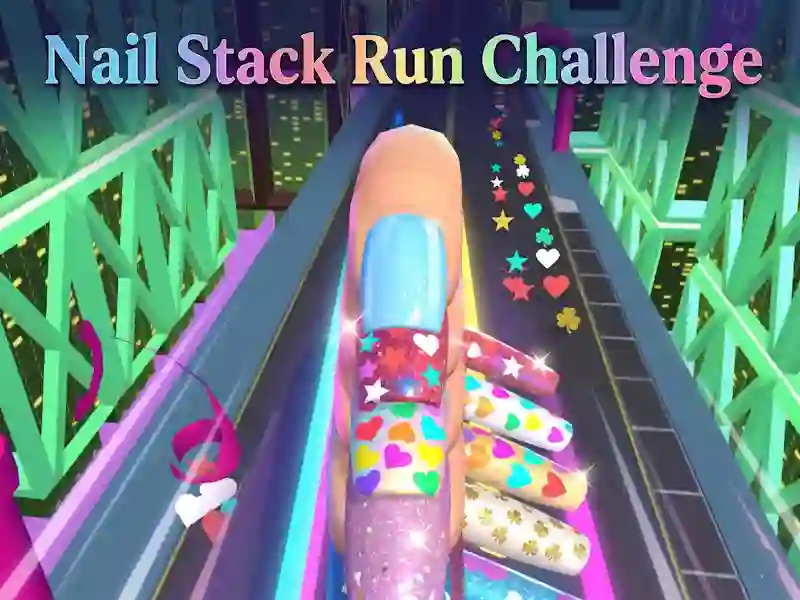 Jwèt Nail Stack Run Challenge sou entènèt