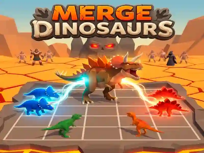 Jwèt Merge Dinosaurs sou entènèt