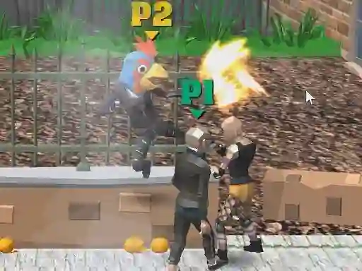 Jwèt Double Street Fight sou entènèt