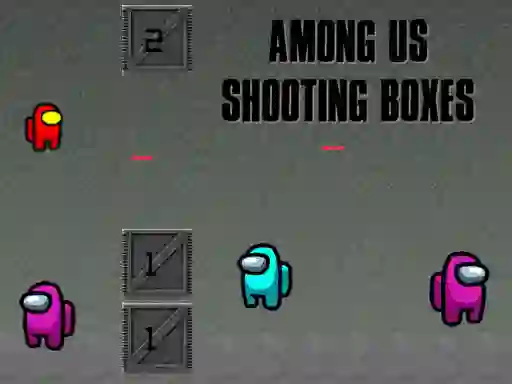 Jwèt Among Us Shooting Boxes sou entènèt