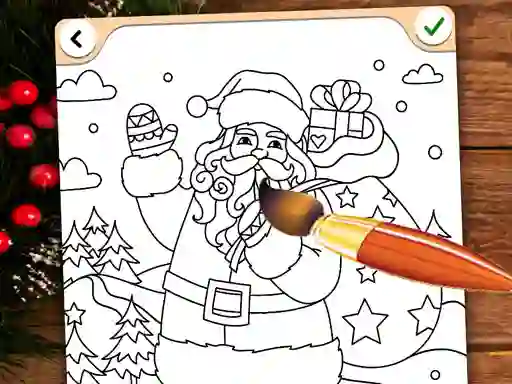 Jwèt Christmas Coloring Game sou entènèt